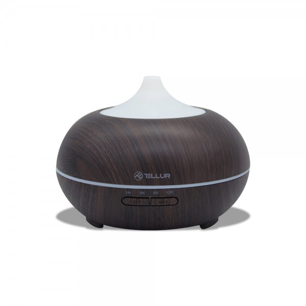 Tellur WiFi Smart Aroma Diffuser Συσκευή για αρωματοθεραπεία τηλεχειριζόμενη μέσω WiFi σε σκούρο καφέ (TLL331261)