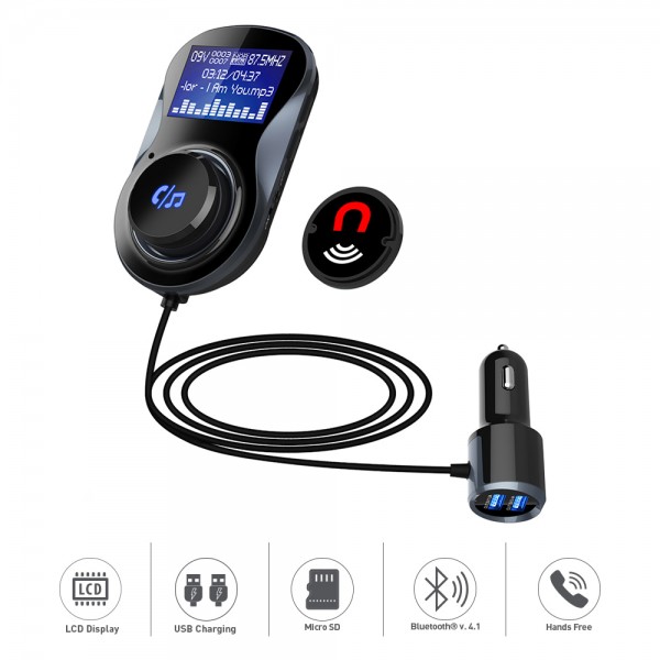 Tellur Bluetooth Car FM Transmitter FMT-B4, Black