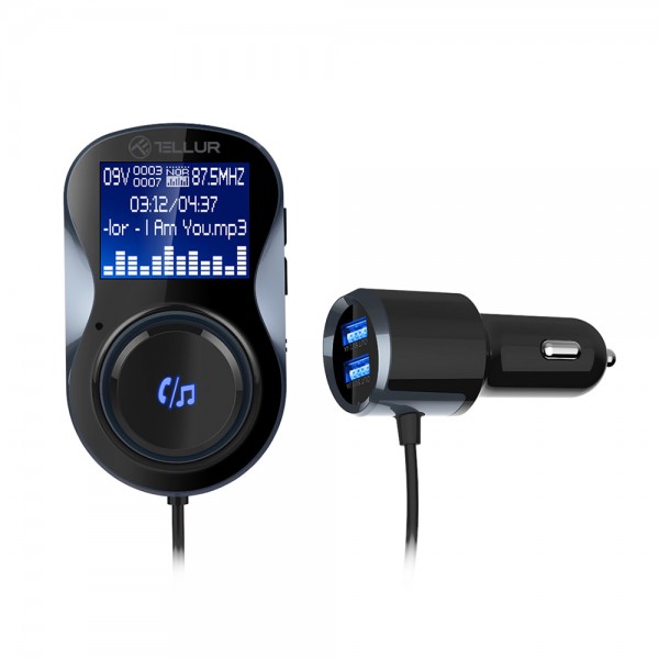 Tellur Bluetooth Car FM Transmitter FMT-B4, Black