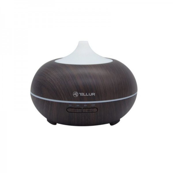 Tellur WiFi Smart Aroma Diffuser Συσκευή για αρωματοθεραπεία τηλεχειριζόμενη μέσω WiFi σε σκούρο καφέ (TLL331261)