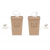 Designnest TrashBin |Throwaway| 1.5L Χαριτωμένος κάδος απορριμμάτων γραφείου από χαρτόνι (σετ 5 τεμαχίων)