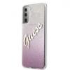 Guess Glitter Gradient Script Logo Θήκη προστασίας από σιλικόνη – Samsung Galaxy S21 (Pink/Glitter)