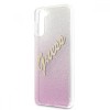 Guess Glitter Gradient Script Logo Θήκη προστασίας από σιλικόνη – Samsung Galaxy S21 (Pink/Glitter)