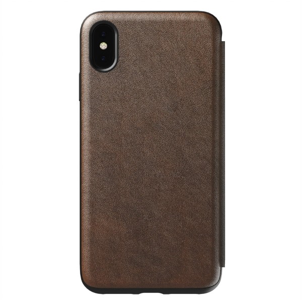 Nomad Rugged Tri-Folio Δερμάτινη Θήκη Πορτοφόλι iPhone Xs Max – Rustic Brown (NM21TR0H50)