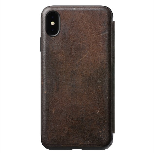 Nomad Rugged Tri-Folio Δερμάτινη Θήκη Πορτοφόλι iPhone Xs Max – Rustic Brown (NM21TR0H50)