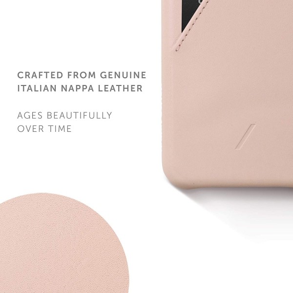 Native Union Clic Card Δερμάτινη Θήκη προστασίας για Apple iPhone 11 Pro με υποδοχή για κάρτες – ροζ