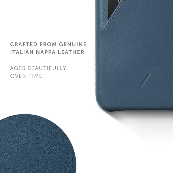 Native Union Clic Card Δερμάτινη Θήκη προστασίας για Apple iPhone 11 Pro με υποδοχή για κάρτες – μπλε