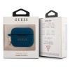 Guess Printed Logo Silicone Case Θήκη προστασίας από σιλικόνη για Apple Airpods Pro (Blue/Glitter)