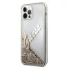 Guess Glitter Script Vintage Gold Logo Θήκη προστασίας – iPhone 12 Pro Max (Clear/Glitter Gold)