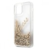 Guess Glitter Script Vintage Gold Logo Θήκη προστασίας – iPhone 12 Pro Max (Clear/Glitter Gold)