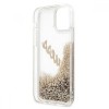 Guess Glitter Script Vintage Gold Logo Θήκη προστασίας – iPhone 12 Pro Max (Clear/Glitter Gold)