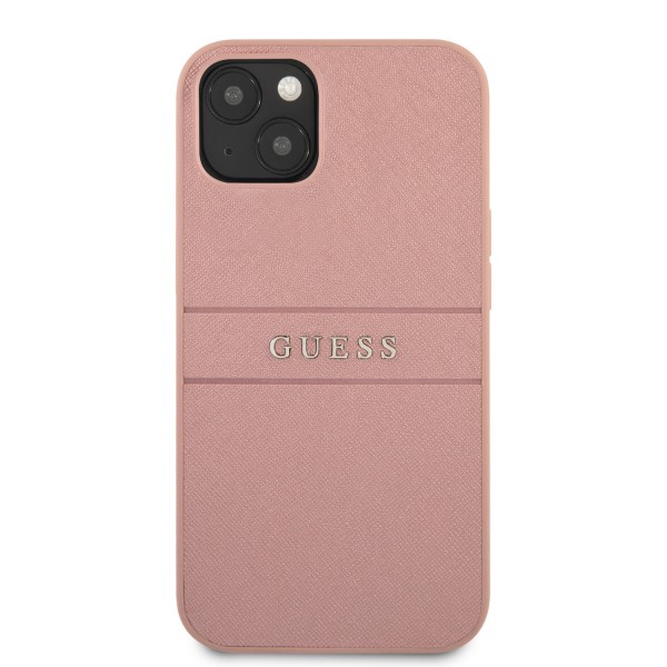 Guess Saffiano Hard Case Θήκη προστασίας από δερματίνη – iPhone 13 (Ροζ)