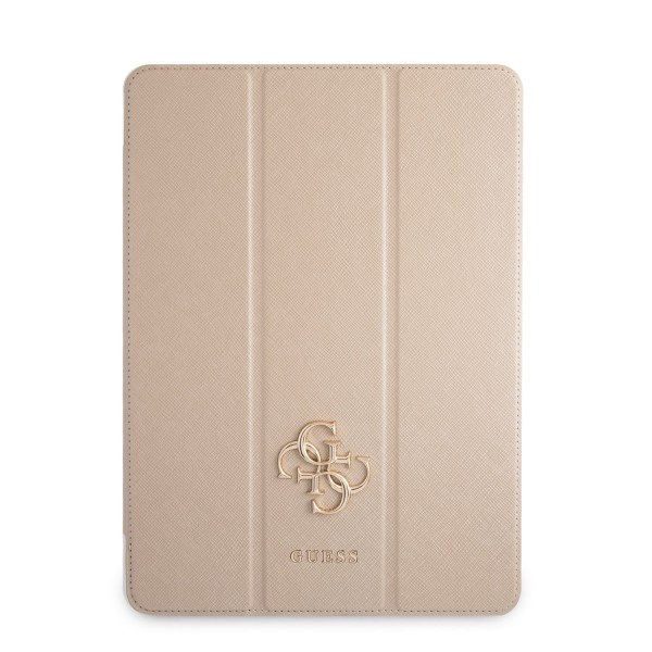 Guess 4G Logo Saffiano Collection Book Cover Θήκη κατάλληλη για Apple iPad Pro 2021 12,9