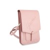 Guess Saffiano Script Logo Bag Τσαντάκι clutch κατάλληλο για smartphone (Pink - GUWBRSAVSPI)