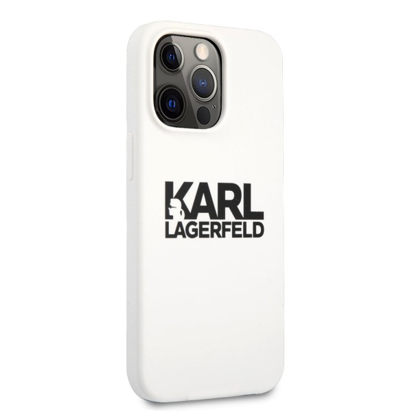 Karl Lagerfeld Hard Case Stack Logo Back Θήκη προστασίας – iPhone 13 Pro (White)