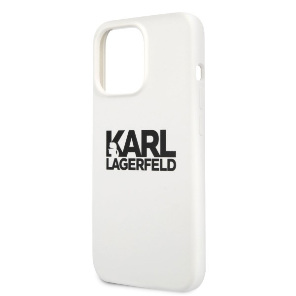 Karl Lagerfeld Hard Case Stack Logo Back Θήκη προστασίας – iPhone 13 Pro (White)