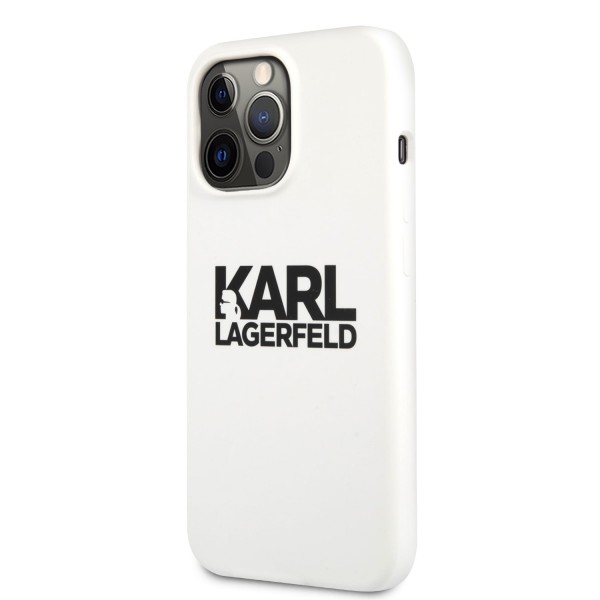 Karl Lagerfeld Hard Case Stack Logo Back Θήκη προστασίας – iPhone 13 Pro Max (White)