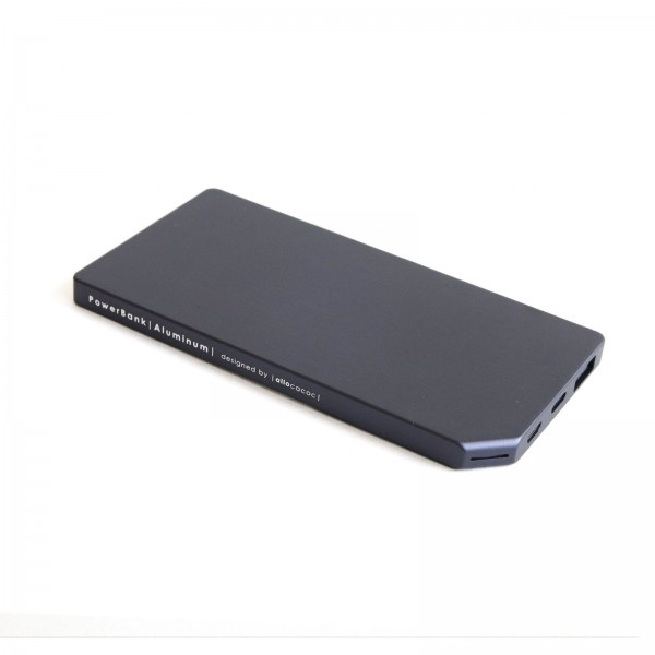 Designnest PowerBank |Slim| Aluminium 5.000mAh microUSB/Lightning - Space Grey