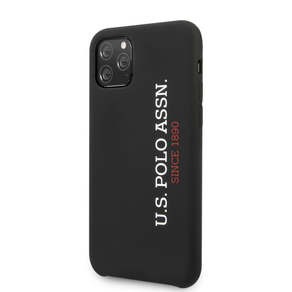 U.S. Polo Assn. “Silicone Effect Logo Collection” Θήκη προστασίας από σιλικόνη – iPhone 11 Pro (Μαύρο – USHCN58SLBKV2)