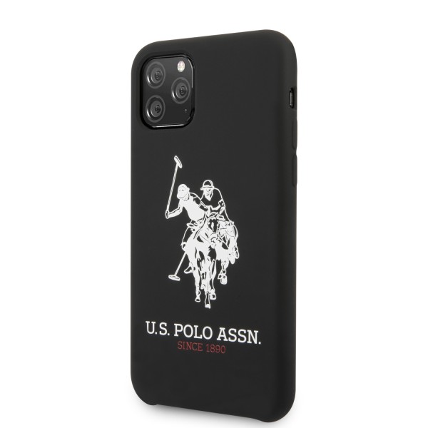 U.S. Polo Assn. “Big Horse Logo Collection” Θήκη προστασίας από σιλικόνη – iPhone 11 Pro (Μαύρο – USHCN58SLHRBK)