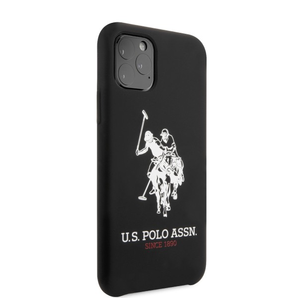 U.S. Polo Assn. “Big Horse Logo Collection” Θήκη προστασίας από σιλικόνη – iPhone 11 Pro (Μαύρο – USHCN58SLHRBK)