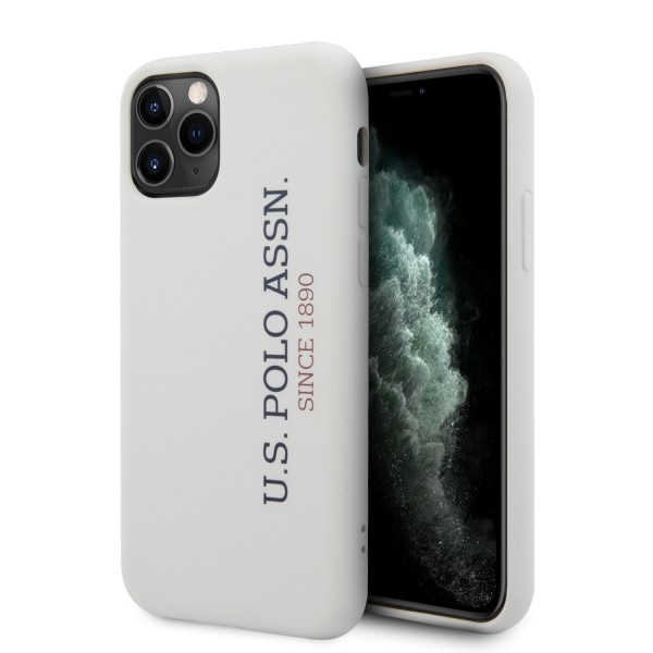 U.S. Polo Assn. “Silicone Effect Logo Collection” Θήκη προστασίας από σιλικόνη – iPhone 11 Pro (Λευκό – USHCN58SLWHV2)