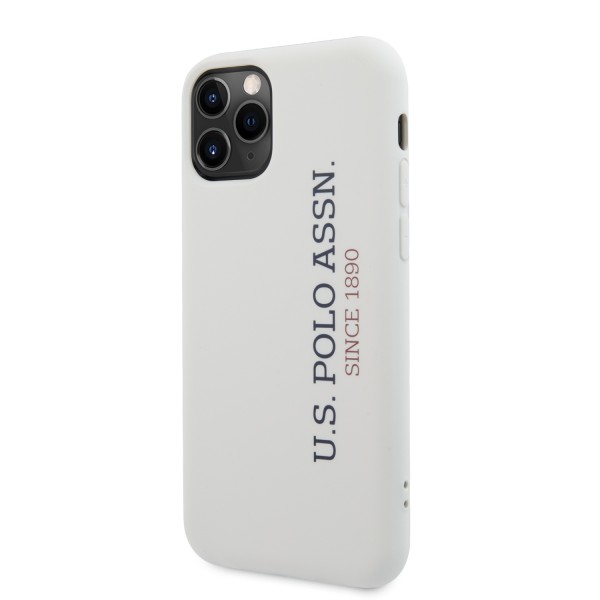 U.S. Polo Assn. “Silicone Effect Logo Collection” Θήκη προστασίας από σιλικόνη – iPhone 11 Pro (Λευκό – USHCN58SLWHV2)