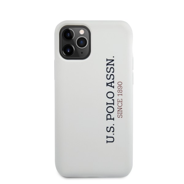 U.S. Polo Assn. “Silicone Effect Logo Collection” Θήκη προστασίας από σιλικόνη – iPhone 11 Pro (Λευκό – USHCN58SLWHV2)