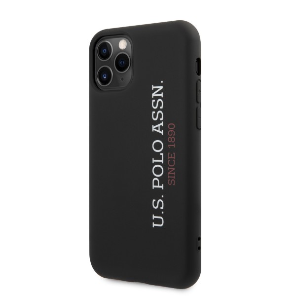 U.S. Polo Assn. “Silicone Effect Logo Collection” Θήκη προστασίας από σιλικόνη – iPhone 11 Pro Max (Μαύρο – USHCN65SLBKV2)