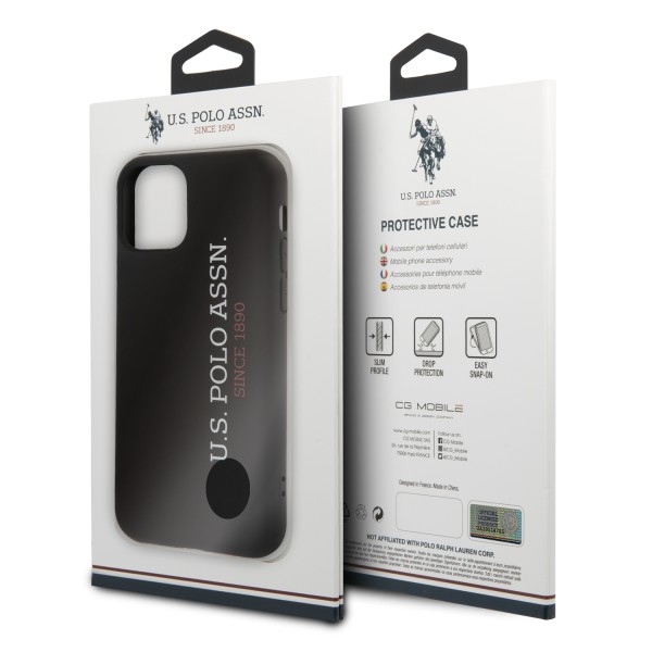 U.S. Polo Assn. “Silicone Effect Logo Collection” Θήκη προστασίας από σιλικόνη – iPhone 11 Pro Max (Μαύρο – USHCN65SLBKV2)