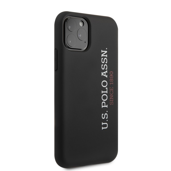 U.S. Polo Assn. “Silicone Effect Logo Collection” Θήκη προστασίας από σιλικόνη – iPhone 11 Pro Max (Μαύρο – USHCN65SLBKV2)