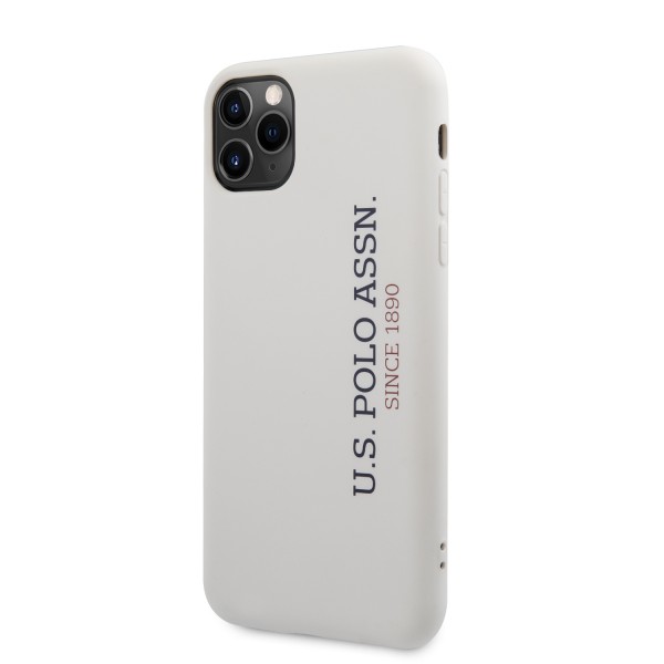 U.S. Polo Assn. “Silicone Effect Logo Collection” Θήκη προστασίας από σιλικόνη – iPhone 11 Pro Max (Λευκό – USHCN65SLWHV2)