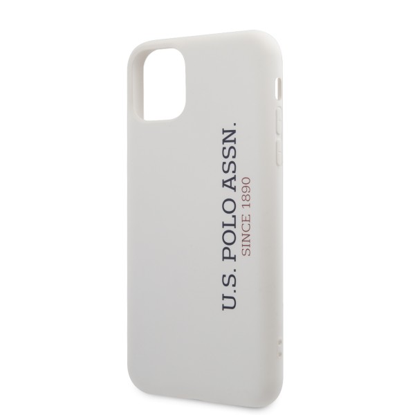 U.S. Polo Assn. “Silicone Effect Logo Collection” Θήκη προστασίας από σιλικόνη – iPhone 11 Pro Max (Λευκό – USHCN65SLWHV2)