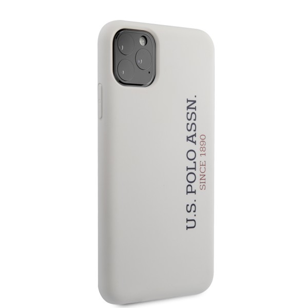 U.S. Polo Assn. “Silicone Effect Logo Collection” Θήκη προστασίας από σιλικόνη – iPhone 11 Pro Max (Λευκό – USHCN65SLWHV2)