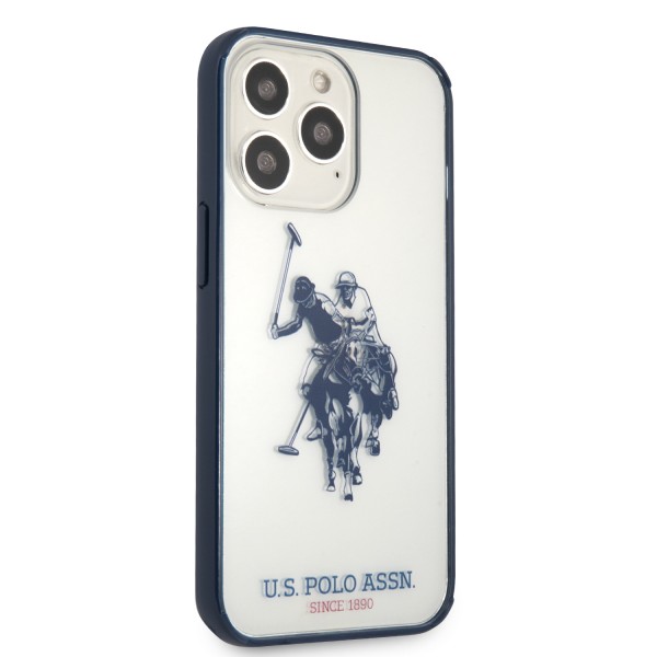 U.S. Polo Assn. “Horse Logo Collection” Ανθεκτική θήκη προστασίας από πολυκαρβονικό – iPhone 13 Pro (Navy/Clear – USHCP13LHHRSB)