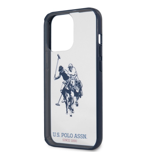 U.S. Polo Assn. “Horse Logo Collection” Ανθεκτική θήκη προστασίας από πολυκαρβονικό – iPhone 13 Pro (Navy/Clear – USHCP13LHHRSB)