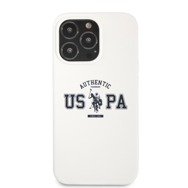 U.S. Polo Assn. “Authentic Logo Collection” Θήκη προστασίας από σιλικόνη – iPhone 13 Pro (Λευκό – USHCP13LSATH)