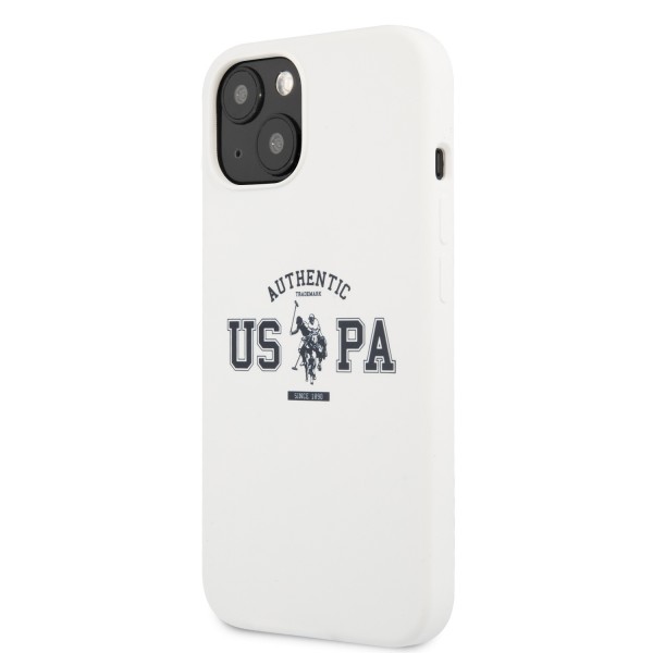 U.S. Polo Assn. “Authentic Logo Collection” Θήκη προστασίας από σιλικόνη – iPhone 13 (Λευκό – USHCP13MSATH)