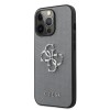 Guess “4G Logo Collection” Hard Case PU Leather Θήκη προστασίας από δερματίνη – iPhone 13 Pro Max (Γκρι)