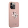 Guess “4G Logo Collection” Hard Case PU Leather Θήκη προστασίας από δερματίνη – iPhone 13 Pro Max (Ροζ)