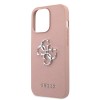 Guess “4G Logo Collection” Hard Case PU Leather Θήκη προστασίας από δερματίνη – iPhone 13 Pro Max (Ροζ)