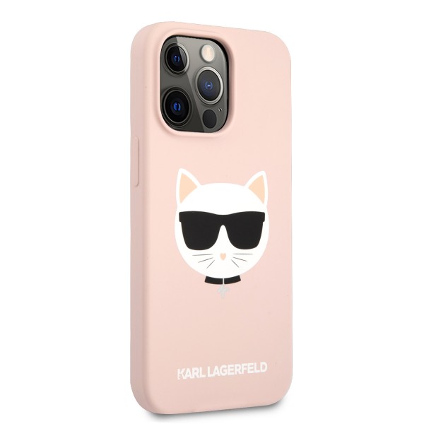 Karl Lagerfeld 3D Rubber Case Choupette's Head Θήκη προστασίας από σιλικόνη – iPhone 13 Pro (Ροζ - KLHCP13LSLCHLP)