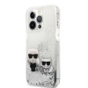 Karl Lagerfeld Transparent Hard Case Karl+Choupette Θήκη προστασίας – iPhone 13 Pro Max (Clear/Glitter Silver)