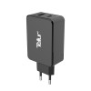 Tellur Dual USB Wall Charger Quick Charge 3.0 6A Φορτιστής δύο θυρών (USB-C + QC3.0), σε μαύρο χρώμα