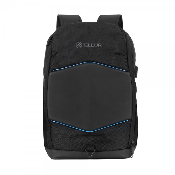 Tellur GlowPack Laptop Backpack Ευρύχωρο Backpack με LED λωρίδες φωτισμού και θήκη για laptop έως 15,6