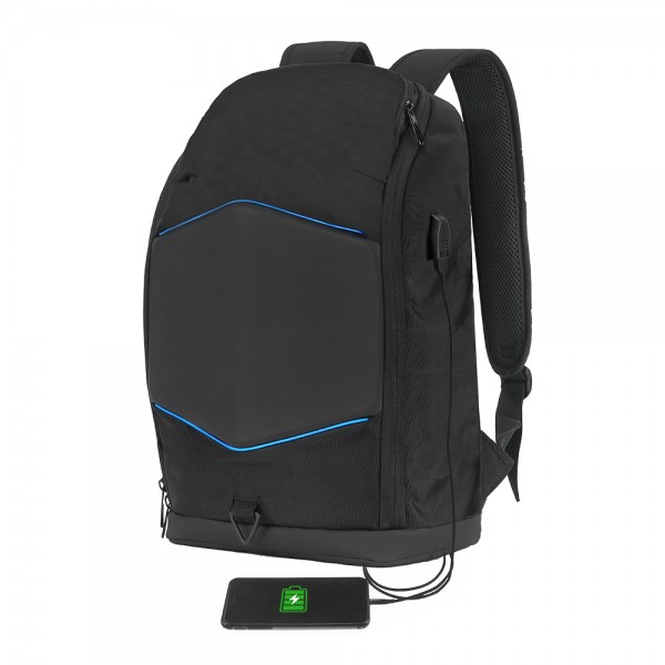 Tellur GlowPack Laptop Backpack Ευρύχωρο Backpack με LED λωρίδες φωτισμού και θήκη για laptop έως 15,6