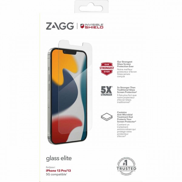 ZAGG InvisibleShield Full Face Tempered Glass Full Glue – iPhone 13 / iPhone 13 Pro (διάφανο)