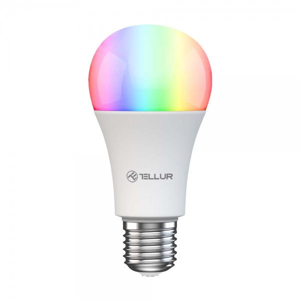 Tellur WiFi Smart Bulb E27, 9W Smart Λάμπα LED 820 Lumens για Ντουί E27 τηλεχειριζόμενη με WiFi (White/Warm/RGB/Dimmer)