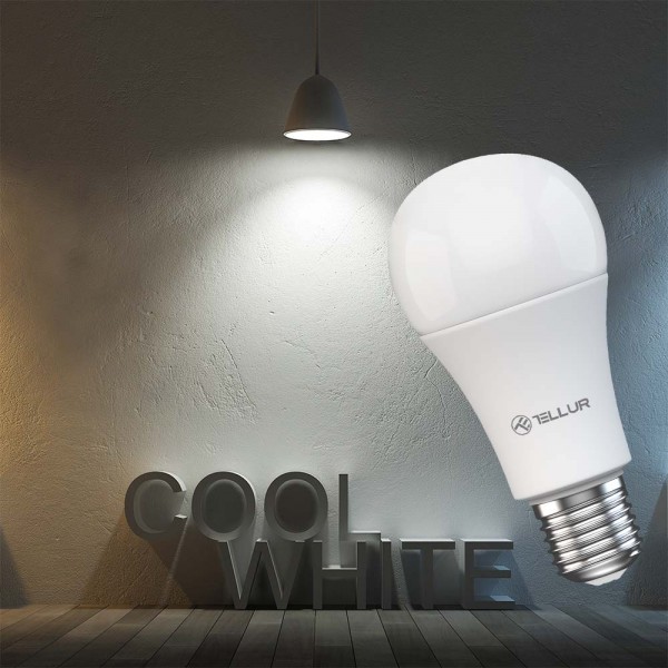 Tellur WiFi Smart Bulb E27, 9W Smart Λάμπα LED 820 Lumens για Ντουί E27 τηλεχειριζόμενη με WiFi (Cold/Warm/Dimmer)