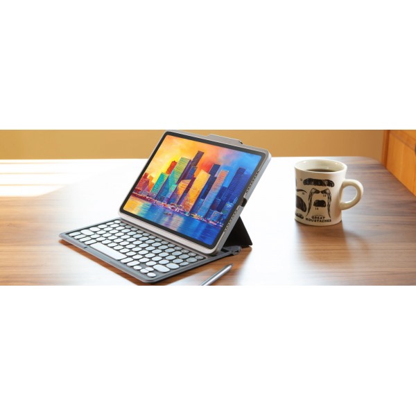 ZAGG Pro Keys Θήκη με πληκτρολόγιο για Apple iPad 10,2″ (7ης / 8ης / 9ης Γενιάς) σε charcoal χρώμα (UK) #103407134